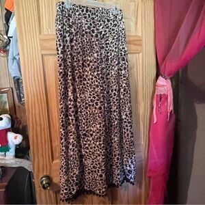 Leopard Print Maxi Skirt
